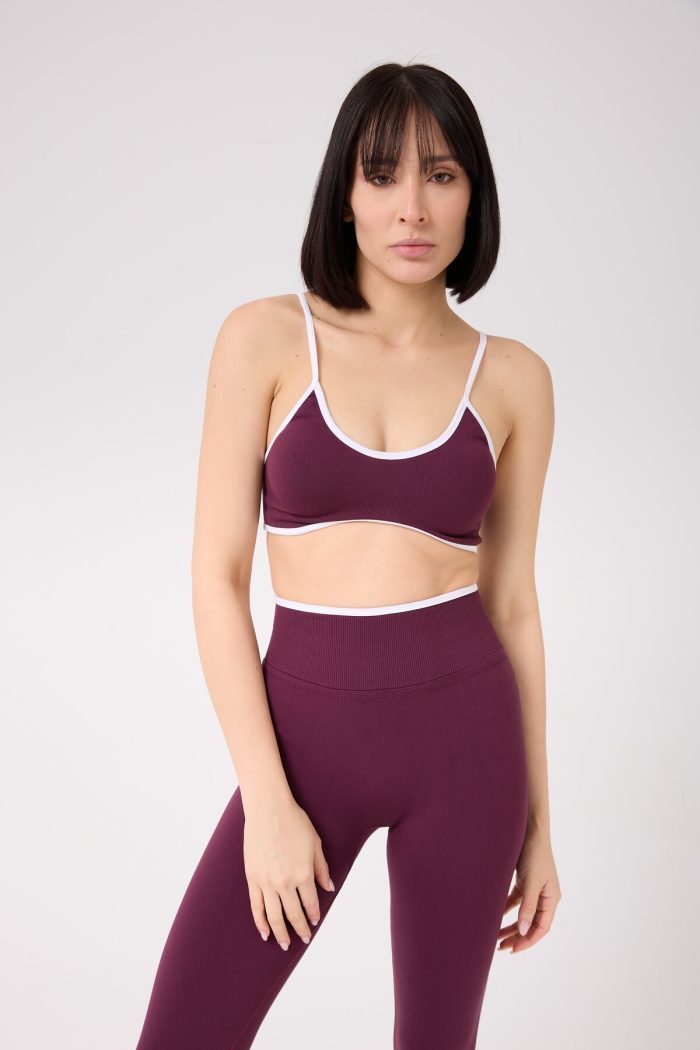 CoreLine Pedli Dikişsiz Seamless Spor Büstiyer - Biye Detaylı