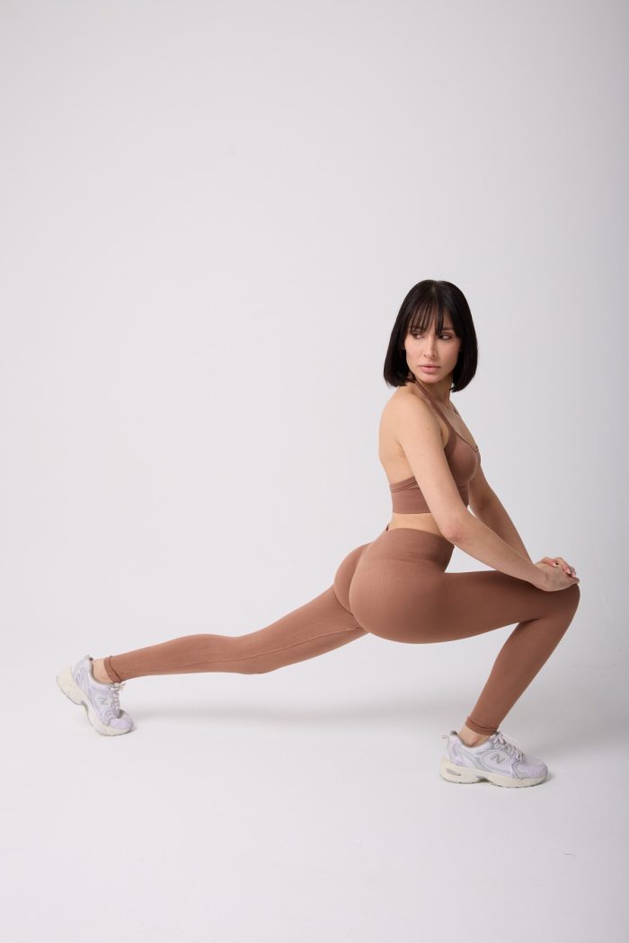 Aura Model Yüksek Bel Toparlayıcı Büzgü Detaylı Seamless Tayt