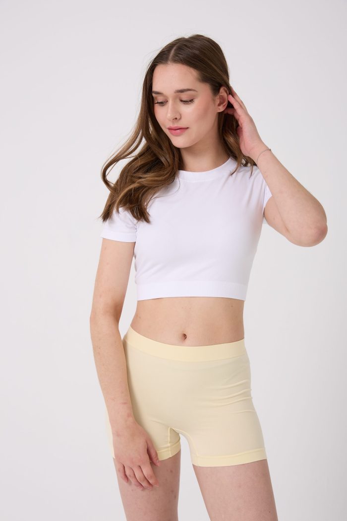 Dikişsiz Basic Esnek Kadın Boxer