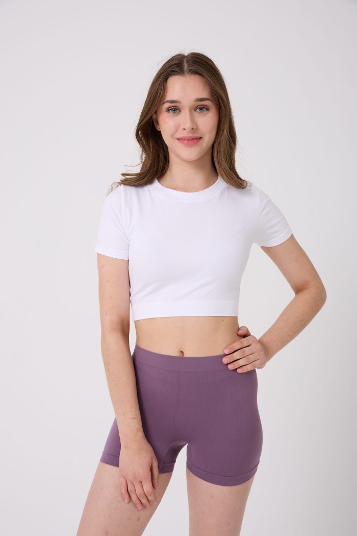 Dikişsiz Basic Esnek Kadın Boxer