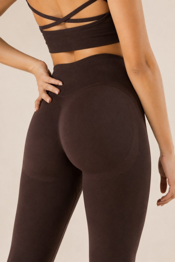 Joy Model Yüksek Bel Toparlayıcı Büzgü Detaylı Push Up Seamless Tayt