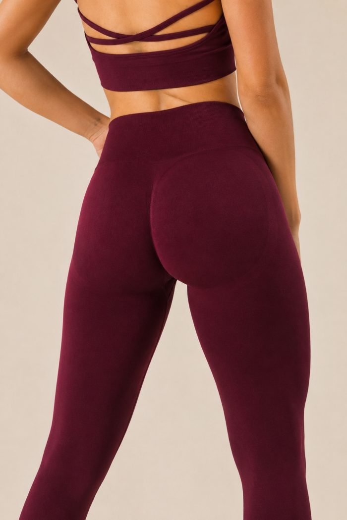 Joy Model Yüksek Bel Toparlayıcı Büzgü Detaylı Push Up Seamless Tayt